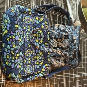 2 Vera Bradley bags, one handbag, one messenger.